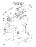 ICEMAKER Diagram and Parts List for 3XED0FHQKQ00  Whirlpool Refrigerator