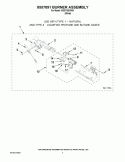 8557891 BURNER ASSEMBLY Diagram and Parts List for WGD7300XW0  Whirlpool Dryer