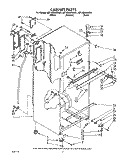 CABINET Diagram and Parts List for 6ET16ZKXWN01  Whirlpool Refrigerator