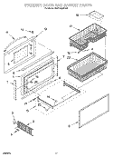 FREEZER DOOR AND BASKET Diagram and Parts List for KBRC36MHS01  KitchenAid Refrigerator