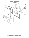 INSTALLATION Diagram and Parts List for MH6700XV1  Whirlpool Microwave