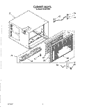 CABINET, LIT\OPTIONAL Diagram and Parts List for AC2904XW2  Whirlpool Air Conditioner