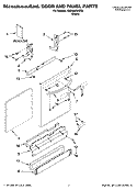 DOOR AND PANEL PARTS Diagram and Parts List for KUDJ02CRBS4  KitchenAid Dishwasher
