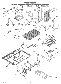 UNIT PARTS Diagram and Parts List for GC3SHEXNB14  Whirlpool Refrigerator