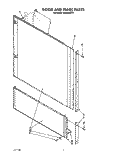 DOOR AND PANEL Diagram and Parts List for KUDM220T5  KitchenAid Dishwasher