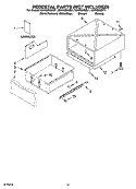 PEDESTAL PARTS (NOT INCLUDED) Diagram and Parts List for GHW9250ML1  Whirlpool Washer
