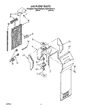 AIRFLOW Diagram and Parts List for KSRS25QAAL01  KitchenAid Refrigerator