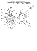 INTERNAL OVEN Diagram and Parts List for KEBS107DBS10  KitchenAid Wall Oven