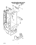 REFRIGERATOR LINER Diagram and Parts List for KSRS25QAAL02  KitchenAid Refrigerator
