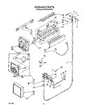 ICEMAKER, LIT/OPTIONAL Diagram and Parts List for 3ED25RQXXW00  Whirlpool Refrigerator