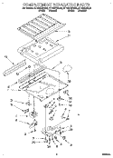COMPARTMENT SEPARATOR Diagram and Parts List for RT14VKXDL02  Roper Refrigerator