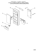 CONTROL PANEL Diagram and Parts List for GT1195SHZ1  Whirlpool Microwave