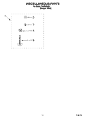 MISCELLANEOUS PARTS OPTIONAL PARTS (NOT INCLUDED) Diagram and Parts List for TAWB600JQ1  Estate Washer