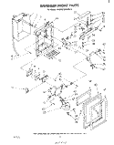 DISPENSER FRONT Diagram and Parts List for EHD252SMWR2  Whirlpool Refrigerator