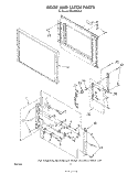 DOOR AND LATCH Diagram and Parts List for RM278BXS0  Whirlpool Microwave Oven Combo