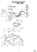 MACHINE BASE Diagram and Parts List for LSC9245BN1  Whirlpool Washer