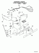 CONTROL PARTS Diagram and Parts List for ED5LVAXVB01  Whirlpool Refrigerator