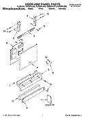 DOOR AND PANEL PARTS Diagram and Parts List for KUDS01ILBT3  KitchenAid Dishwasher
