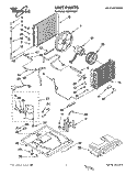 UNIT, LITERATURE Diagram and Parts List for ACM184XA1  Whirlpool Air Conditioner