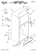 CABINET PARTS Diagram and Parts List for ET8MHMXRB01  Whirlpool Refrigerator
