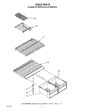 SHELF Diagram and Parts List for RT16DKXVW10  Roper Refrigerator