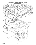 CONTROLS AND REAR PANEL Diagram and Parts List for TAWM200AN0  Estate Washer