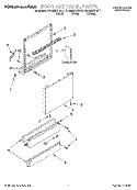 DOOR AND PANEL, LITERATURE Diagram and Parts List for KUDM25SHBT1  KitchenAid Dishwasher