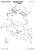 BAR CART PARTS Diagram and Parts List for KBFU271TSS00  KitchenAid Refrigerator