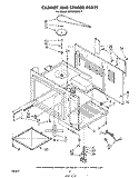 CABINET AND STIRRER Diagram and Parts List for MW8400XL0  Whirlpool Microwave