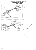 WIRING HARNESS Diagram and Parts List for RF3020XDN0  Whirlpool Range