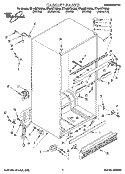 CABINET Diagram and Parts List for ET18NKXAN02  Whirlpool Refrigerator
