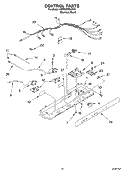 CONTROL Diagram and Parts List for KSRS25FGSS15  KitchenAid Refrigerator