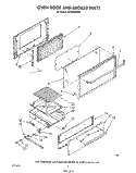 OVEN DOOR AND BROILER Diagram and Parts List for SF332BERW4  Whirlpool Range