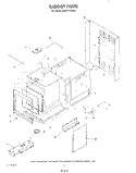 CABINET Diagram and Parts List for KEBI171SBL0  KitchenAid Wall Oven