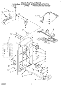 REAR PANEL Diagram and Parts List for CA2762XYG0  Whirlpool Washer