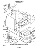 SECTION Diagram and Parts List for LE6685XPW1  Whirlpool Dryer