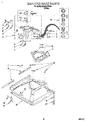 MACHINE BASE Diagram and Parts List for RAB3132DW0  Roper Washer