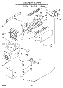 ICEMAKER Diagram and Parts List for KTRS22MABL10  KitchenAid Refrigerator