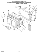 FREEZER DOOR Diagram and Parts List for ET25DMXBW00  Whirlpool Refrigerator