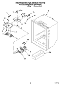 REFRIGERATOR LINER PARTS Diagram and Parts List for GB9SHKRMS00  Whirlpool Refrigerator