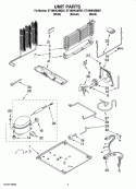 UNIT PARTS Diagram and Parts List for ET1MHKXMQ07  Whirlpool Refrigerator