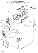ICEMAKER PARTS, OPTIONAL PARTS (NOT INCLUDED) Diagram and Parts List for CS22AFXKS06  Crosley Refrigerator
