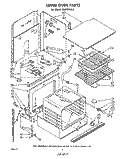 UPPER OVEN Diagram and Parts List for RB270PXK2  Whirlpool Wall Oven