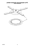 LOWER WASHARM AND STRAINER Diagram and Parts List for KUDA23SYWH0  KitchenAid Dishwasher