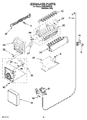 ICEMAKER PARTS, OPTIONAL PARTS (NOT INCLUDED) Diagram and Parts List for KSRI25FNST02  KitchenAid Refrigerator