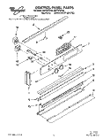CONTROL PANEL, LIT/OPTIONAL Diagram and Parts List for RB770PXYQ4  Whirlpool Wall Oven