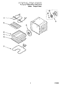 INTERNAL OVEN PARTS Diagram and Parts List for YGBS307PDB5  Whirlpool Wall Oven
