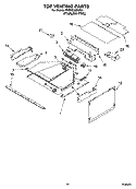 TOP VENTING PARTS Diagram and Parts List for YKEMC308KM01  KitchenAid Microwave Oven Combo