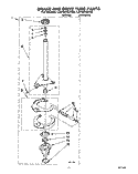BRAKE AND DRIVE TUBE Diagram and Parts List for LSP8245AW0  Whirlpool Washer