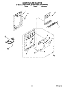 DISPENSER PARTS, OPTIONAL PARTS Diagram and Parts List for GR2SHWXVS00  Whirlpool Refrigerator